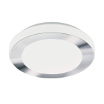 PLAFONIERA LED CARPI LED 11W 3000K 950Lm STRUTTURA METALLO CROMATO DIFFUSORE POLICARBONATO BIANCO IP44 Ø30 x 7.5