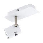 APPLIQUE VERGIANO SPOT REGOLABILE1 X GU10 4,8W INCLUSA STRUTTURA ALLUMINIO BIANCO 7 H16.5