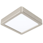 PLAFONIERA FUEVA 5 LED 10,5W 3000K 1200Lm STRUTTURA METALLO NICKEL SATINATO 16 x 16 H2.8