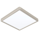 PLAFONIERA FUEVA 5 LED 20W 3000K 2300Lm STRUTTURA METALLO NICKEL SATINATO 28.5 x 28.5 H2.8