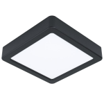 PLAFONIERA FUEVA 5 LED 10,5W 3000K 1200Lm STRUTTURA METALLO NERO 16 x 16 H2.8