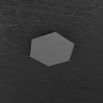 PLACCA HEXAGON DECORATIVA DA SOFFITTO PER PLAFONIERA HEXAGON GRIGIO ANTRACITE