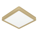 PLAFONIERA FUEVA 5 LED OTTONE SPAZZOLATO/BIANCO 21 x 21 CM  H2.8 CM