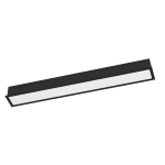 PLAFONIERA SALITTA DA INCASSO PER ESTERNO LED 9W 3000K 1080 LUMEN ALLUMINIO NERO POLICARBONATO BIANCO IP65 600X75 MM H55 MM 14W