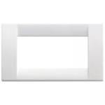 Placca Classica 4M bianco brillante TECNOPOLIMERO SERIE VIMAR IDEA