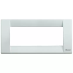 Placca Classica 5M bianco brillante TECNOPOLIMERO SERIE VIMAR IDEA