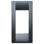 Placca Classica 1M pann.grigio grafite TECNOPOLIMERO SERIE VIMAR IDEA