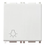 Pulsante 1P NO 10A luce 2M bianco SERIE VIMAR PLANA