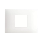 PLACCA YOUNG 44 BIANCO RAL9010 2 COMANDI 3M AVE