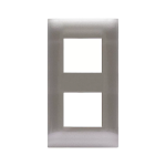 PLACCA YOUNG 44 TECNOPOLIMERO GRIGIO METALLIZZATO (2+2)4M AVE