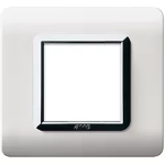 PLACCA TECNOPOLIMERO 44 BIANCO CORNICE CROMO 2M AVE