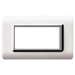 PLACCA TECNOPOLIMERO 44 BIANCO CORNICE CROMO 4M AVE