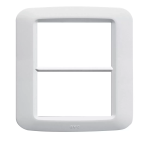 PLACCA YES TECNOPOLIMERO 3+3 MODULI BIANCO BANQ S45 AVE