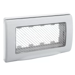 PLACCA IP55 CON MEMBRANA 4MODULI RAL7035 S45 AVE