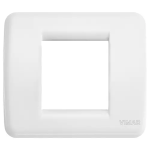 Placca Rondò 1-2M bianco BRILLANTE SERIE VIMAR IDEA