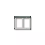 Cornice per 2 moduli 2x1 grigio luce ELVOX