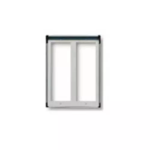 Cornice per 4 moduli 2x2 grigio luce ELVOX