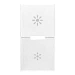 Tasto 1M SIMBOLO DIMMER universale bianco RICAMBIO SERIE VIMAR EIKON