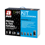 KIT VIDEOCITOFONO 2 FILI BUILDING LCD 7" AVE