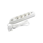 Multipresa 4 SCHUKO BIPASSO CON INTERRUTTORE + 2 USB bianco BTICINO