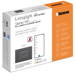 LIVING LIGHT BTICINO - Starter kit antracite GESTIONE LUCI PRESE ENERGIA