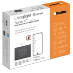 LIVING LIGHT BTICINO Starter kit Plus antracite LUCI PRESE MONITORAGGIO ENERGIA