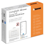 LIVING LIGHT BTICINO Starter kit bianco LUCI PRESE ED ENERGIA