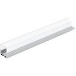 PROFILO PER STRISCE LED SOVRAPPOSTO COPERTURA SPORGENTE 2MT SURFACE PROFILE 6 ALLUMINIO 35 X 45 MM CON COPERTURA E TAPPI 200 x 3.5 H4.5