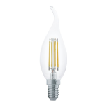 LAMPADINA LED E14 4W COLPO DI VENTE 2700K TRASPARENTE A FILAMENTO 350 LUMEN Ø3.5  12