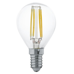 LAMPADINA LED E14 4W MINI GLOBO 2700K TRASPARENTE A FILAMENTO 350 LUMEN Ø4.5  7.7