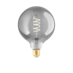 LAMPADINA LED E27 4W GLOBO 2700K VETRO FUMÈ A FILAMENTO 245 LUMEN Ø12.5  17