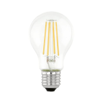 LAMPADINA LED E27 7,3W 2700K VETRO TRASPARENTE A FILAMENTO 806 LUMEN L106 Ø60