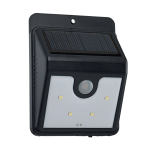 LAMPADA SOLARE DA GIARDINO SEGNAPASSO Z_SOLAR LED 4X0,1W 6000K CON SENSORE PIR L86 H115