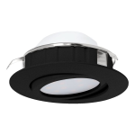 FARETTO REGOLABILI DA INCASSO PINEDA LED 5,5W 3000K 360Lm POLICARBONATO NERO Ø8.4 Foro Ø7.2