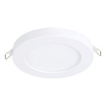 GHIERA INCASSO FARETTO FUEVA FLEX LED 5,5W 3000K 650Lm ALLUMINIO BIANCO Ø117 H2 Foro Ø60-90