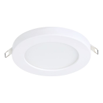 GHIERA INCASSO FARETTO FUEVA FLEX LED 5,5W 4000K 700Lm ALLUMINIO BIANCO Ø117 H2 Foro Ø60-90