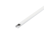 PROFILO PER STRISCE LED SOVRAPPOSTO ALLUMINIO BIANCO 2MT 17 X 9 MM CON COPERTURA E TAPPI - 200 x 1.7 H0.9