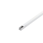 PROFILO PER STRISCE LED SOVRAPPOSTO SURFACE PROFILE 2 ALLUMINIO BIANCO 1MT 17 X 16 MM CON COPERTURA E TAPPI - 100 x 1.7 H1.6 CM