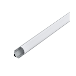 PROFILO PER STRISCE LED AD ANGOLO CORNER PROFILE 1 ALLUMINIO 1MT 16 MM CON COPERTURA ARROTONDATA E TAPPI - 100 H1.6