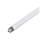 PROFILO PER STRISCE LED AD ANGOLO CORNER PROFILE 1 ALLUMINIO 2MT 16 MM CON COPERTURA ARROTONDATA E TAPPI - 200 H1.6