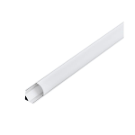 PROFILO PER STRISCE LED AD ANGOLO CORNER PROFILE 1 ALLUMINIO BIANCO 2MT 16 MM CON COPERTURA E TAPPI - H1.6 CM