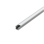 PROFILO PER STRISCE LED DA INCASSO 1MT RECESSED PROFILE 1 ALLUMINIO 23 X 15 MM CON COPERTURA E TAPPI 100 x 2.3 H1.5