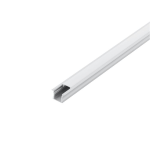 PROFILO PER STRISCE LED DA INCASSO 1MT RECESSED PROFILE 1 ALLUMINIO BIANCO 23 X 15 MM CON COPERTURA E TAPPI 100 x 2.3 H1.5