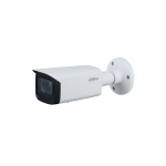 Telecamera bullet IP Dahua con Smart IR 60 m per esterno. 4MP 1/3 "CMOS. Dual Stream. Formato H.265 / H.264 / MJPEG. Risoluzione fino a 4MP a 20ips. Filtro ICR. 0,008 lux F1,5. Lente motorizzata da 2,7 ~ 13,5 mm (104 ° ~ 27 °). OSD, AWB, AGC, BLC, HLC, WD