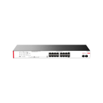 Switch H3C Magic BS218F-HP PoE. 16 porte Gigabit PoE+. 2 slot SFP Gigabit. Modalità standard, isolamento, aggregazione e clonazione di rete. Supporto PoE IEEE802.3af/at. Erogazione PoE ?30W per porta, 225W in totale. Porte Auto-MDI/MDIX. Indirizzamento MA