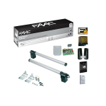 ECO KIT 230V GREEN PER CANCELLO BATTENTE FAAC 1.8MT MAX AD ANTA