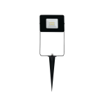 FARO DA ESTERNO CON PICCHETTO FAEDO 4 10W LED 5000K 900Lm STRUTTURA ALLUMINIO NERO IP65 11,5 x 3,5 x H31