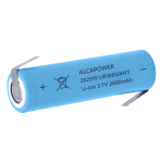 BATTERIA AL LITIO LI-ION 3,7V 2600MAH A SALDARE RICARICABILE 18650 ALCA POWER