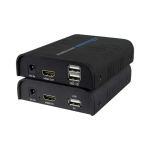 Estensore HDMI/USB per TCP/IP - Trasmettitore e ricevitore - Distanza 120 m - Fino a 1080p - Extender telecomando - Alimentazione DC 5 V | PoE IEEE802.3af
