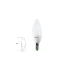 LAMPADINA LED OLIVA E14 5W LUCE FREDDA 45W 350LM 6500K SUIMING